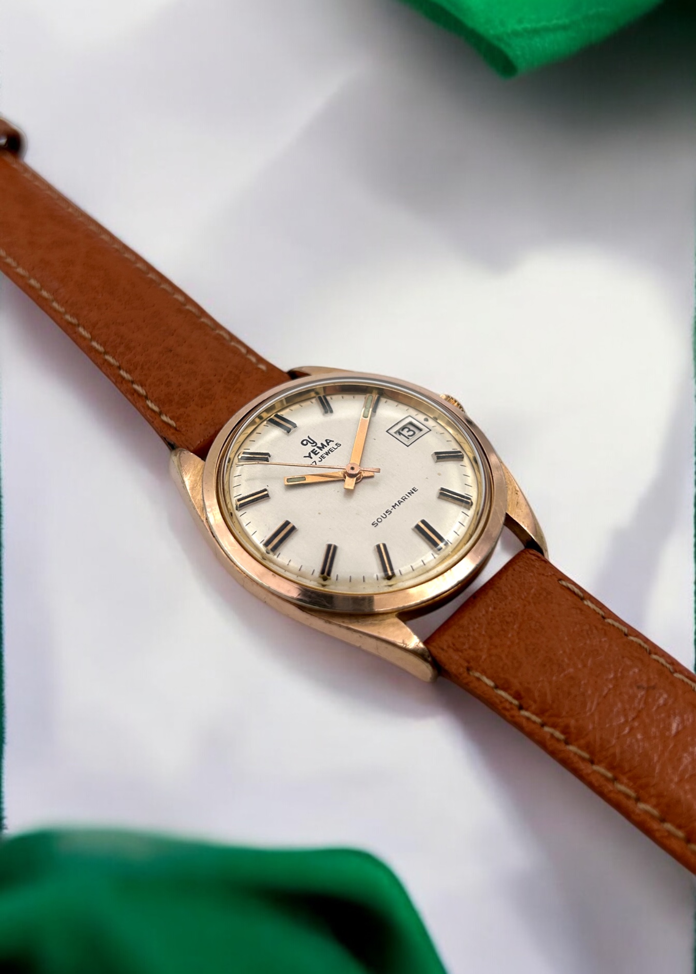 Couronne De Remplacement Pour Montre Yema Sous-marine 8716 - Plaquée, Occasion