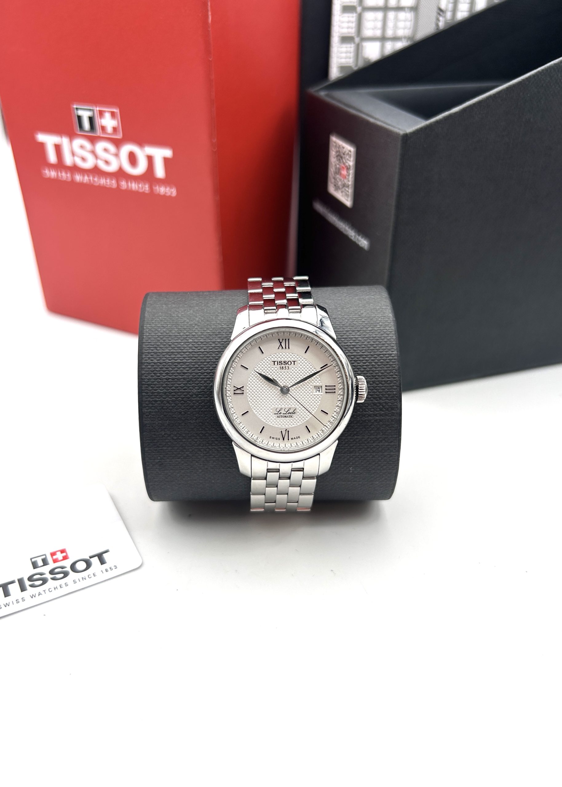 Tissot Le Locle Lady Automatic Diamonds Silver Dial Two Tone Steel Strap Watch For Women - T006.207.22.036.00 main image 0