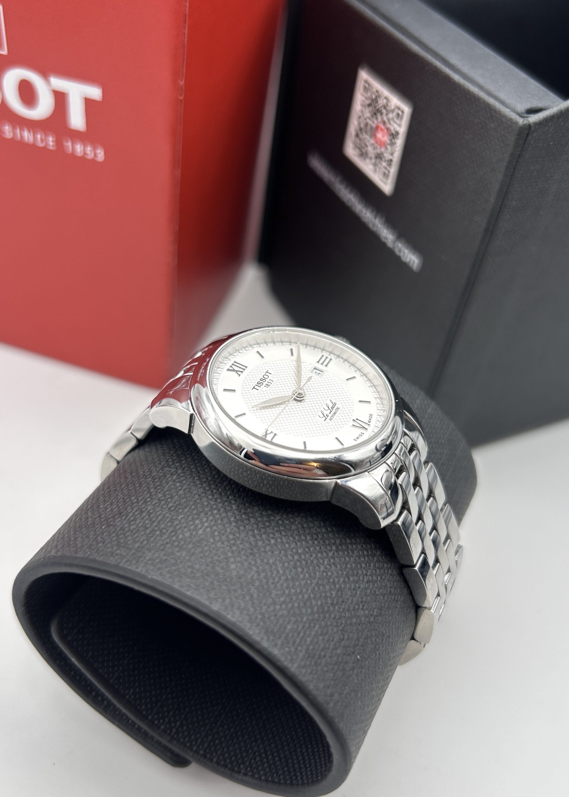 Tissot Le Locle Lady Automatic Diamonds Silver Dial Two Tone Steel Strap Watch For Women - T006.207.22.036.00 main image 1